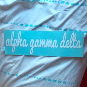 Alpha Gamma Delta sticker